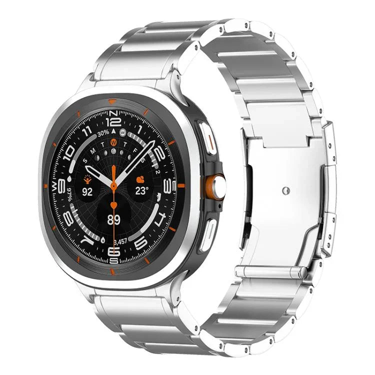 Dây đồng hồ thép titan khóa rùa ba hạt, Dành cho Samsung Galaxy Watch Ultra / Ultra 2025, Dành cho Samsung Galaxy Watch8 / Watch8 Classic