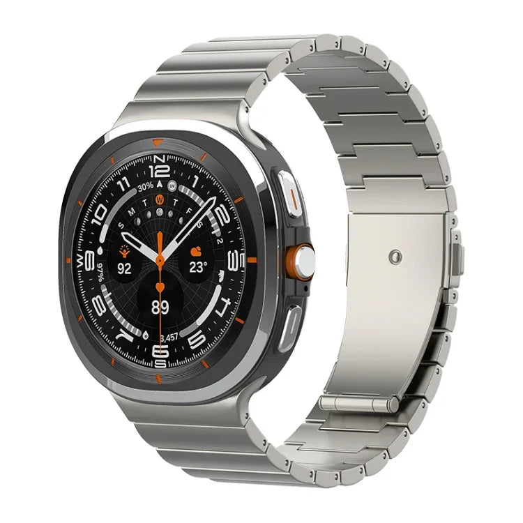 Dây đồng hồ khóa phẳng một hạt bằng titan nguyên chất, Dành cho Samsung Galaxy Watch Ultra / Ultra 2025, Dành cho Samsung Galaxy Watch8 / Watch8 Classic