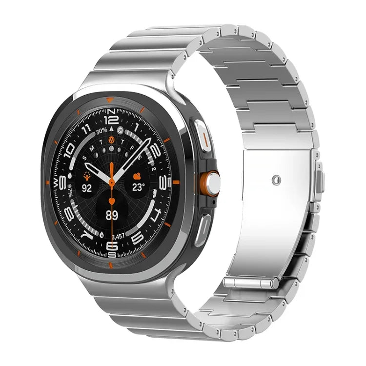 Dây đồng hồ khóa phẳng một hạt bằng titan nguyên chất, Dành cho Samsung Galaxy Watch Ultra / Ultra 2025, Dành cho Samsung Galaxy Watch8 / Watch8 Classic