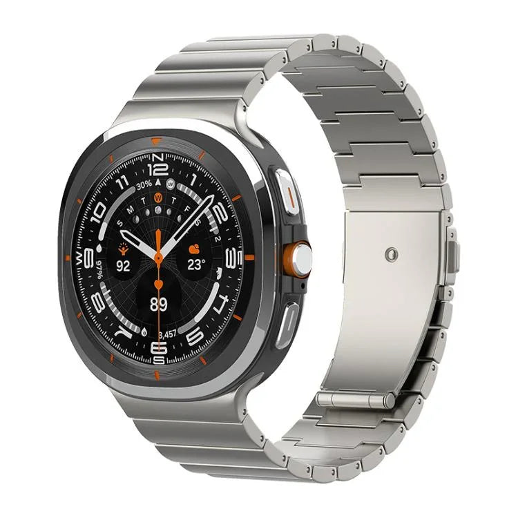 Dây đồng hồ khóa phẳng một hạt bằng titan nguyên chất, Dành cho Samsung Galaxy Watch Ultra / Ultra 2025, Dành cho Samsung Galaxy Watch8 / Watch8 Classic