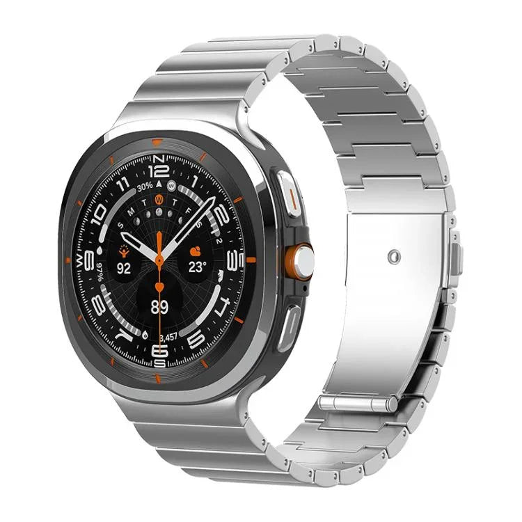 Dây đồng hồ khóa phẳng một hạt bằng titan nguyên chất, Dành cho Samsung Galaxy Watch Ultra / Ultra 2025, Dành cho Samsung Galaxy Watch8 / Watch8 Classic