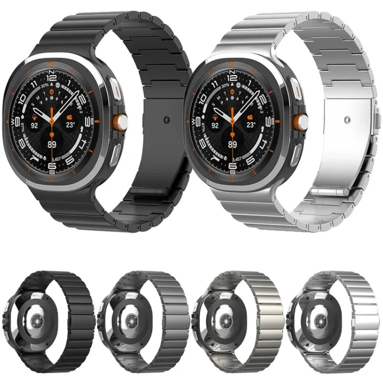 Dây đồng hồ khóa phẳng một hạt bằng titan nguyên chất, Dành cho Samsung Galaxy Watch Ultra / Ultra 2025, Dành cho Samsung Galaxy Watch8 / Watch8 Classic