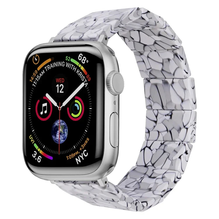 Dây đồng hồ nhựa resin vuông dây thun, Dành cho Apple Watch 46mm / 49mm / 45mm / 44mm, Dành cho Apple Watch 42mm / 41mm / 40mm / 38mm