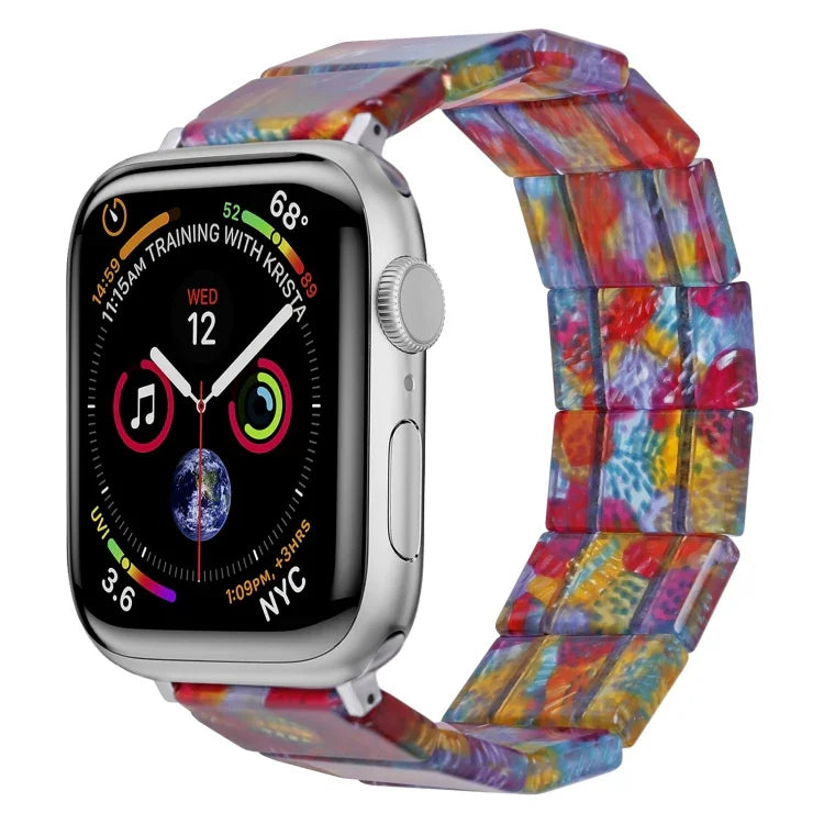Dây đồng hồ nhựa resin vuông dây thun, Dành cho Apple Watch 46mm / 49mm / 45mm / 44mm, Dành cho Apple Watch 42mm / 41mm / 40mm / 38mm
