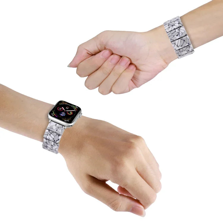 Dây đồng hồ nhựa resin vuông dây thun, Dành cho Apple Watch 46mm / 49mm / 45mm / 44mm, Dành cho Apple Watch 42mm / 41mm / 40mm / 38mm