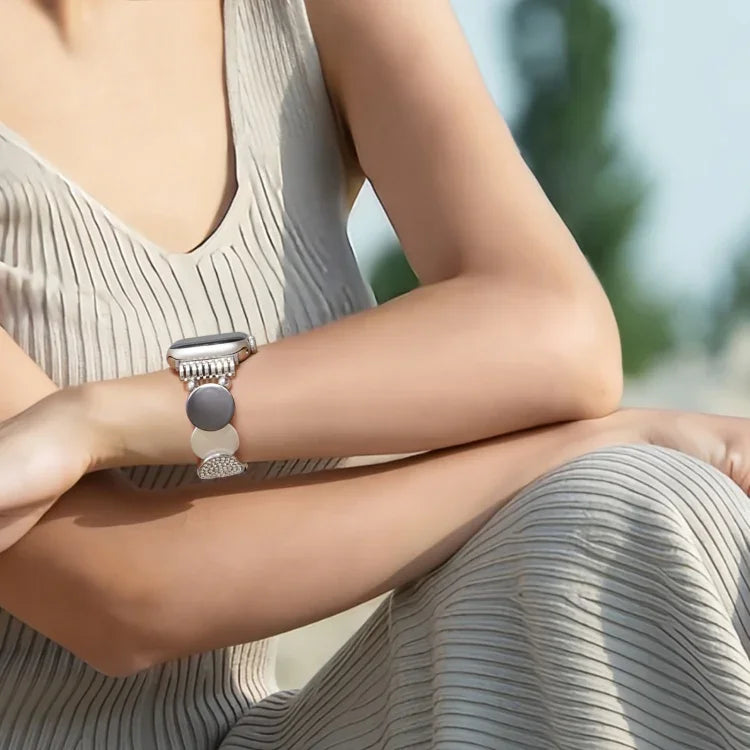 Dây đồng hồ kim loại chuỗi hợp kim, Dành cho Apple Watch 46mm / 49mm / 45mm / 44mm, Dành cho Apple Watch 42mm / 41mm / 40mm / 38mm