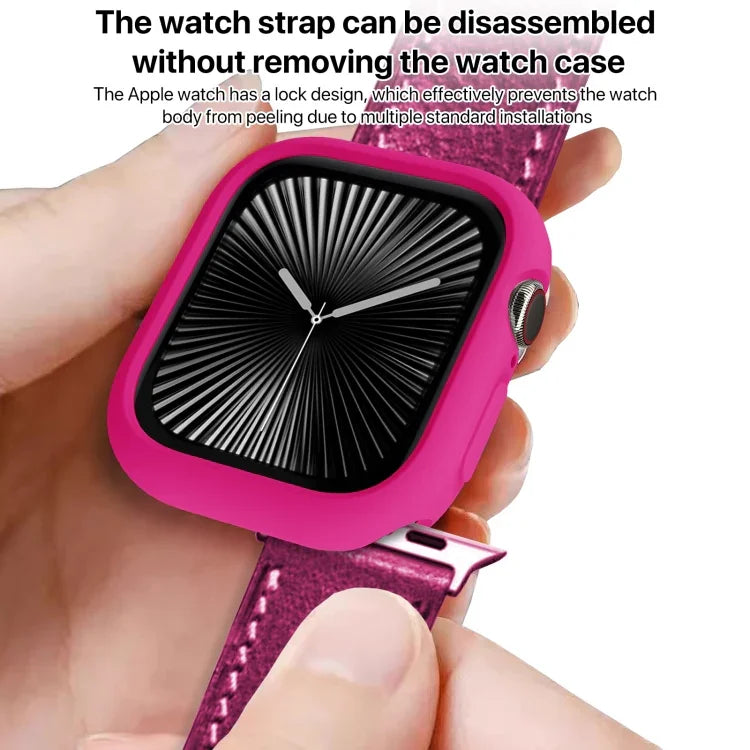 Ốp đồng hồ TPU Candy nửa phủ, Dành cho Apple Watch Series 11 / 10 46mm, Dành cho Apple Watch Series 11 / 10 42mm