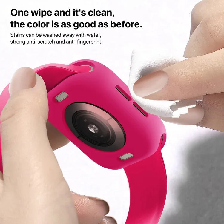Ốp đồng hồ TPU Candy nửa phủ, Dành cho Apple Watch Series 11 / 10 46mm, Dành cho Apple Watch Series 11 / 10 42mm