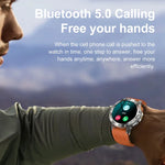 Đồng hồ thông minh K65 1.43 inch gọi Bluetooth, hỗ trợ đo nhịp tim / oxy trong máu