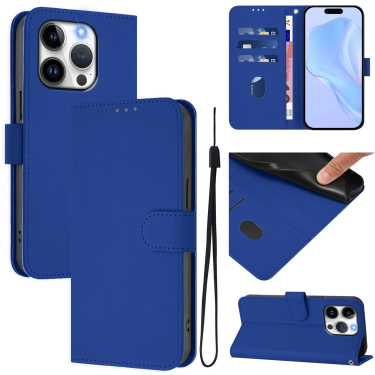 Ốp điện thoại da màu trơn cảm giác da với dây đeo, dành cho iPhone 14 / 13, iPhone 14 Pro