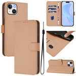 Skin Feel Solid Color Leather Phone Case with Lanyard, For iPhone 12 Pro Max, For iPhone 12 mini