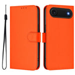 Ốp lưng điện thoại da màu trơn cảm giác da kèm dây đeo, dành cho iPhone Air, iPhone 16 Pro Max