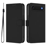 Ốp lưng điện thoại da màu trơn cảm giác da kèm dây đeo, dành cho iPhone Air, iPhone 16 Pro Max