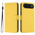 Ốp lưng điện thoại da màu trơn cảm giác da kèm dây đeo, dành cho iPhone Air, iPhone 16 Pro Max