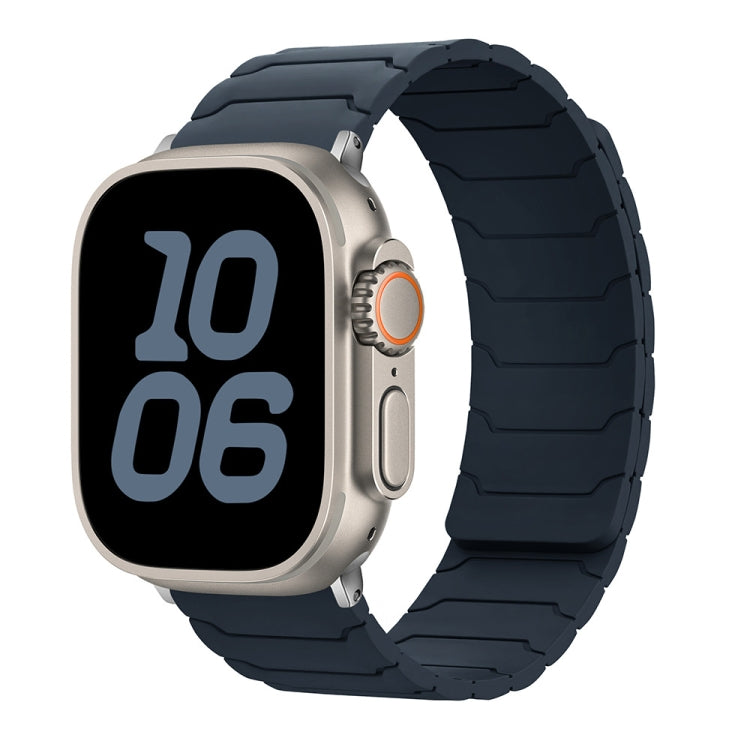Dây đồng hồ silicone từ tính, dành cho Apple Watch 46mm / 49mm / 45mm / 44mm, dành cho Apple Watch 42mm / 41mm / 40mm / 38mm