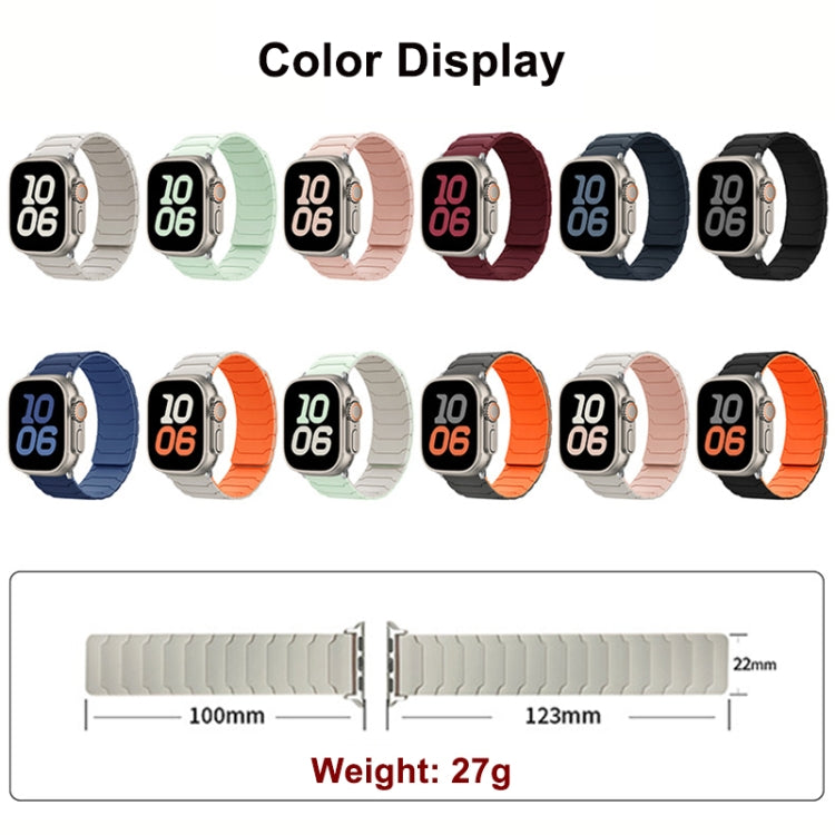 Dây đồng hồ silicone từ tính, dành cho Apple Watch 46mm / 49mm / 45mm / 44mm, dành cho Apple Watch 42mm / 41mm / 40mm / 38mm