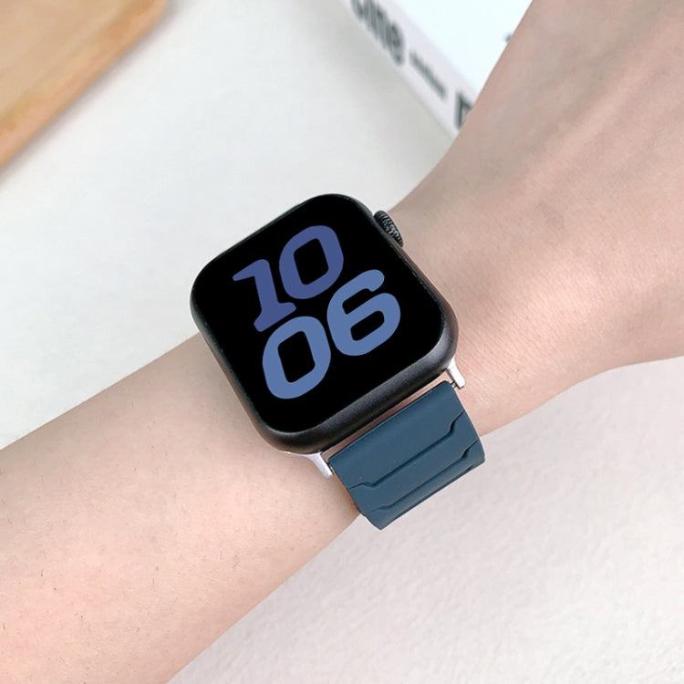 Dây đồng hồ silicone từ tính, dành cho Apple Watch 46mm / 49mm / 45mm / 44mm, dành cho Apple Watch 42mm / 41mm / 40mm / 38mm