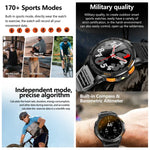 Đồng hồ thông minh thể thao LEMFO K67 màn hình AMOLED 1.43 inch GPS, hỗ trợ gọi Bluetooth / theo dõi sức khỏe