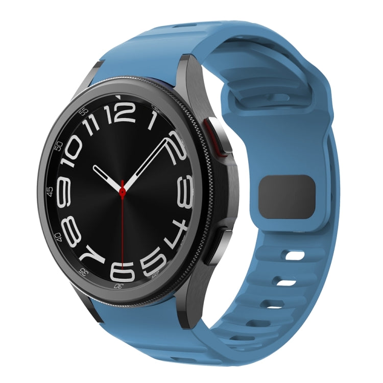 Dây đồng hồ silicone vân sóng khóa ngược, dành cho Samsung Galaxy Watch 7 / 6 / 5 / 4
