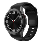 Dây đồng hồ silicone vân sóng khóa ngược, dành cho Samsung Galaxy Watch 7 / 6 / 5 / 4
