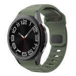 Dây đồng hồ silicone vân sóng khóa ngược, dành cho Samsung Galaxy Watch 7 / 6 / 5 / 4