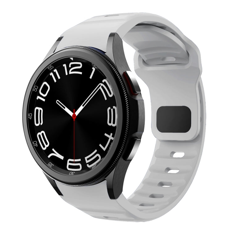 Dây đồng hồ silicone vân sóng khóa ngược, dành cho Samsung Galaxy Watch 7 / 6 / 5 / 4