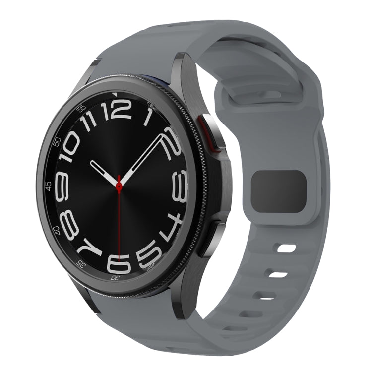 Dây đồng hồ silicone vân sóng khóa ngược, dành cho Samsung Galaxy Watch 7 / 6 / 5 / 4