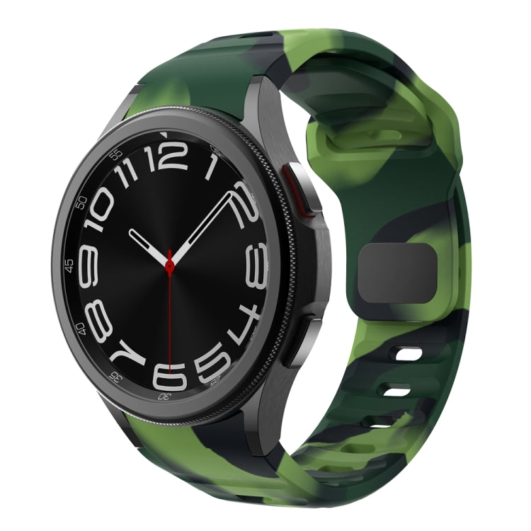 Dây đồng hồ silicone vân sóng khóa ngược, dành cho Samsung Galaxy Watch 7 / 6 / 5 / 4