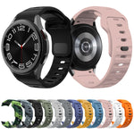 Dây đồng hồ silicone vân sóng khóa ngược, dành cho Samsung Galaxy Watch 7 / 6 / 5 / 4