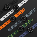 Dây đồng hồ silicone vân sóng khóa ngược, dành cho Samsung Galaxy Watch 7 / 6 / 5 / 4