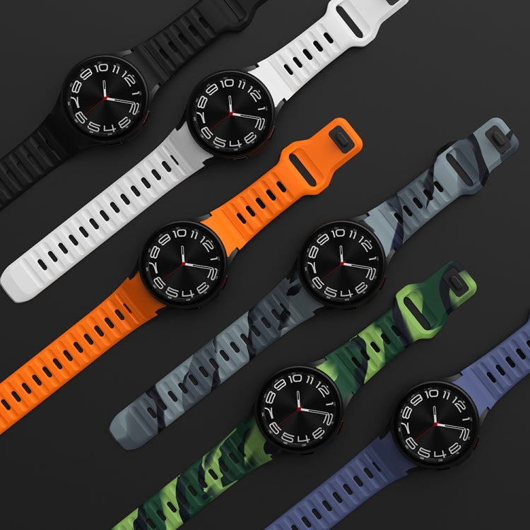 Dây đồng hồ silicone vân sóng khóa ngược, dành cho Samsung Galaxy Watch 7 / 6 / 5 / 4