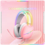 Tai nghe chơi game thể thao điện tử ONIKUMA X33 gắn đầu với đèn RGB, chiều dài cáp: 2m, X33