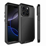 Ốp lưng điện thoại kim loại RedPepper chống ba lớp, dành cho iPhone 17 Pro Max, iPhone 17 Pro, iPhone 17, iPhone Air, iPhone 16 Pro Max, iPhone 16 Pro, iPhone 16 Plus, iPhone 16