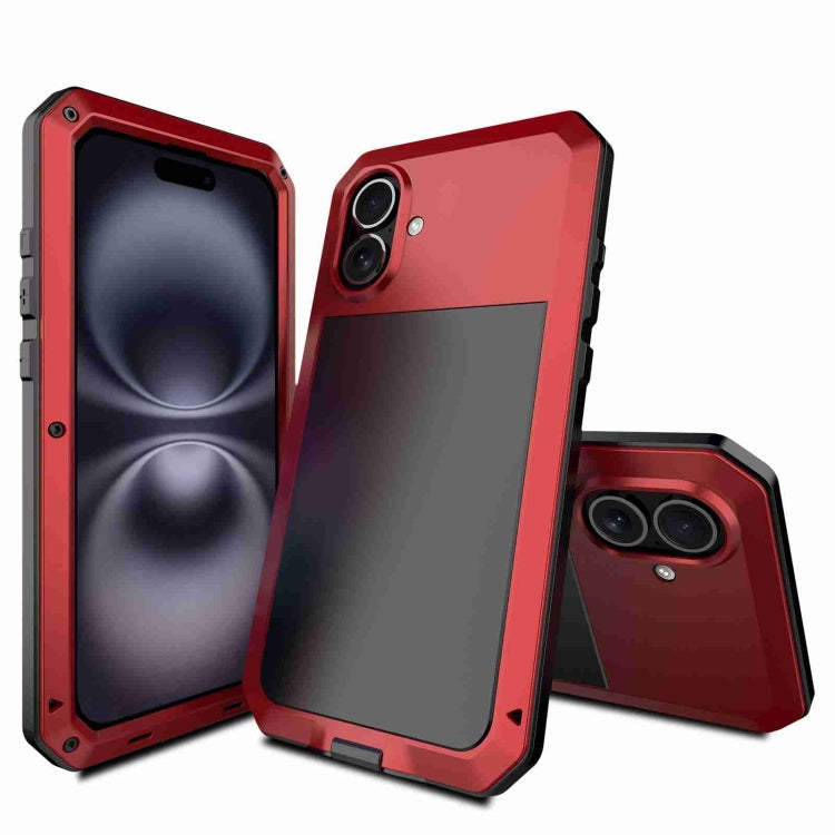 Ốp lưng điện thoại kim loại RedPepper chống ba lớp, dành cho iPhone 17 Pro Max, iPhone 17 Pro, iPhone 17, iPhone Air, iPhone 16 Pro Max, iPhone 16 Pro, iPhone 16 Plus, iPhone 16