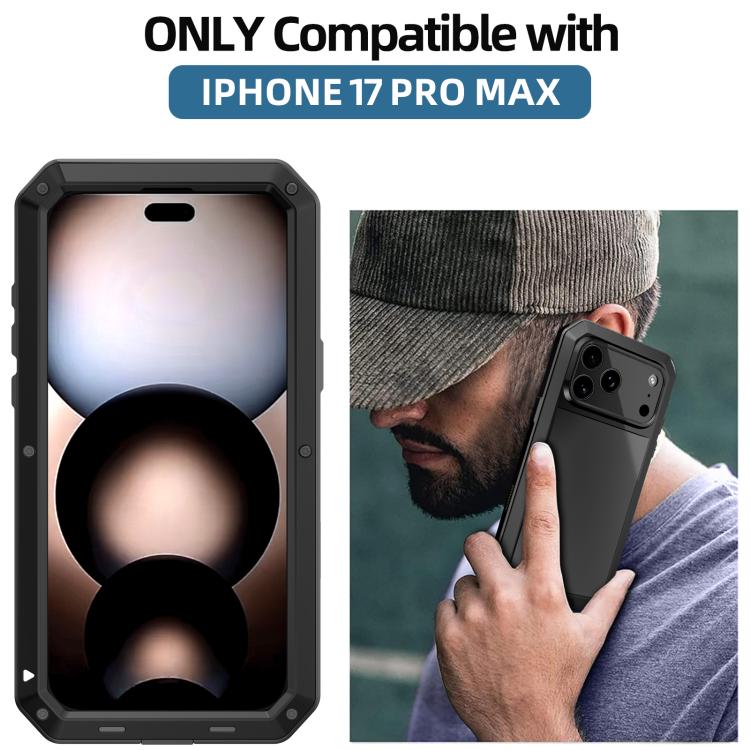 Ốp lưng điện thoại kim loại RedPepper chống ba lớp, dành cho iPhone 17 Pro Max, iPhone 17 Pro, iPhone 17, iPhone Air, iPhone 16 Pro Max, iPhone 16 Pro, iPhone 16 Plus, iPhone 16