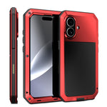 Ốp lưng điện thoại kim loại RedPepper chống ba lớp, dành cho iPhone 17 Pro Max, iPhone 17 Pro, iPhone 17, iPhone Air, iPhone 16 Pro Max, iPhone 16 Pro, iPhone 16 Plus, iPhone 16