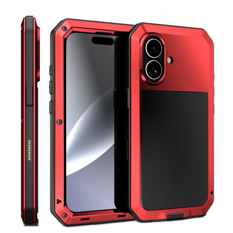 Ốp lưng điện thoại kim loại RedPepper chống ba lớp, dành cho iPhone 17 Pro Max, iPhone 17 Pro, iPhone 17, iPhone Air, iPhone 16 Pro Max, iPhone 16 Pro, iPhone 16 Plus, iPhone 16