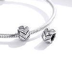 Phụ kiện vòng tay và dây chuyền DIY hạt lúa mì zircon bằng bạc S925, mã SCC1614
