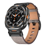 Dây đồng hồ da phong cách Mecha, Dành cho Samsung Galaxy Watch Ultra 47mm / Ultra 2025