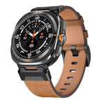 Dây đồng hồ da phong cách Mecha, Dành cho Samsung Galaxy Watch Ultra 47mm / Ultra 2025