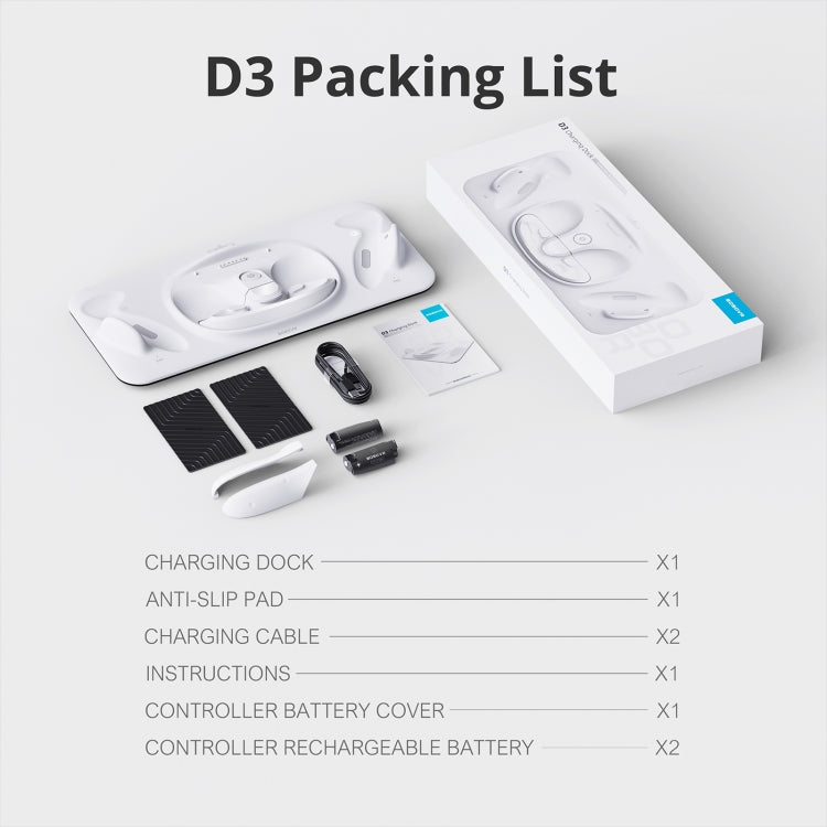 BOBOVR D3 Wireless Charging Station, For Meta Quest 3