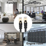 Cáp mạng Gigabit Cat 8 chống nhiễu kép, dài 1m, 2m, 3m, 5m, 8m, 10m, 15m, 20m, 30m