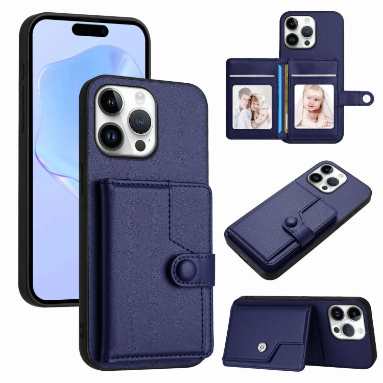 Ốp lưng điện thoại chống trộm RFID dạng túi đựng thẻ có nút bấm, dành cho iPhone 17 Pro Max, iPhone 17 Pro, iPhone 17, iPhone Air, iPhone 16 Pro Max, iPhone 16 Pro, iPhone 16 Plus, iPhone 16