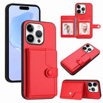 Ốp lưng điện thoại chống trộm RFID dạng túi đựng thẻ có nút bấm, dành cho iPhone 17 Pro Max, iPhone 17 Pro, iPhone 17, iPhone Air, iPhone 16 Pro Max, iPhone 16 Pro, iPhone 16 Plus, iPhone 16