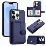 Ốp lưng điện thoại chống trộm RFID dạng túi đựng thẻ có nút bấm, dành cho iPhone 17 Pro Max, iPhone 17 Pro, iPhone 17, iPhone Air, iPhone 16 Pro Max, iPhone 16 Pro, iPhone 16 Plus, iPhone 16