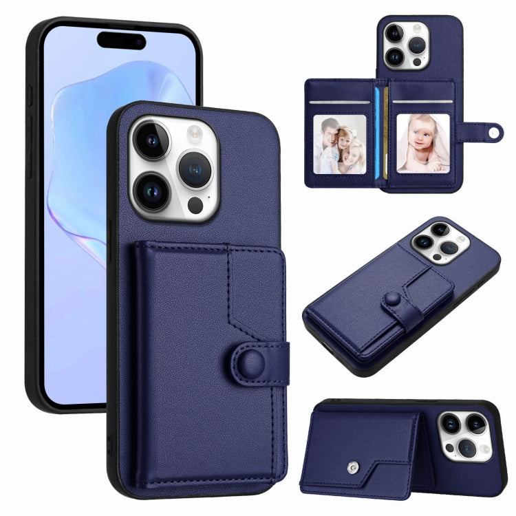 Ốp lưng điện thoại chống trộm RFID dạng túi đựng thẻ có nút bấm, dành cho iPhone 17 Pro Max, iPhone 17 Pro, iPhone 17, iPhone Air, iPhone 16 Pro Max, iPhone 16 Pro, iPhone 16 Plus, iPhone 16