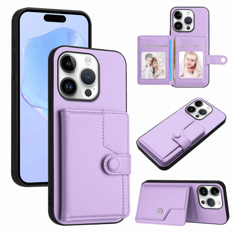 Ốp lưng điện thoại chống trộm RFID dạng túi đựng thẻ có nút bấm, dành cho iPhone 17 Pro Max, iPhone 17 Pro, iPhone 17, iPhone Air, iPhone 16 Pro Max, iPhone 16 Pro, iPhone 16 Plus, iPhone 16