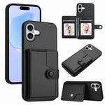 Ốp lưng điện thoại chống trộm RFID dạng túi đựng thẻ có nút bấm, dành cho iPhone 17 Pro Max, iPhone 17 Pro, iPhone 17, iPhone Air, iPhone 16 Pro Max, iPhone 16 Pro, iPhone 16 Plus, iPhone 16