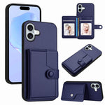 Ốp lưng điện thoại chống trộm RFID dạng túi đựng thẻ có nút bấm, dành cho iPhone 17 Pro Max, iPhone 17 Pro, iPhone 17, iPhone Air, iPhone 16 Pro Max, iPhone 16 Pro, iPhone 16 Plus, iPhone 16