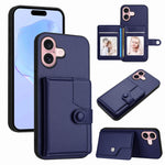 Ốp lưng điện thoại chống trộm RFID dạng túi đựng thẻ có nút bấm, dành cho iPhone 17 Pro Max, iPhone 17 Pro, iPhone 17, iPhone Air, iPhone 16 Pro Max, iPhone 16 Pro, iPhone 16 Plus, iPhone 16
